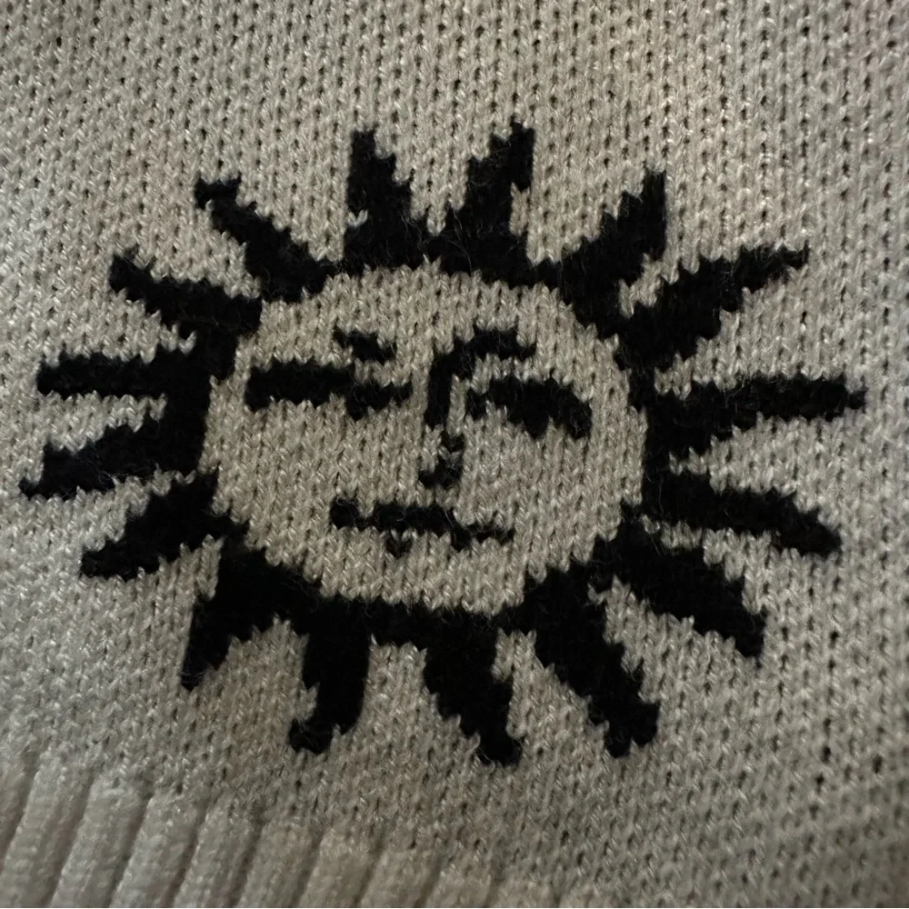 Urban Outfitters White and Gold Sun Sweater Vest, Retro, Y2K inspired, SZ S - Picture 2 of 4